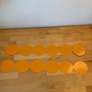 Magnetic Strip Bulletin Board Orange